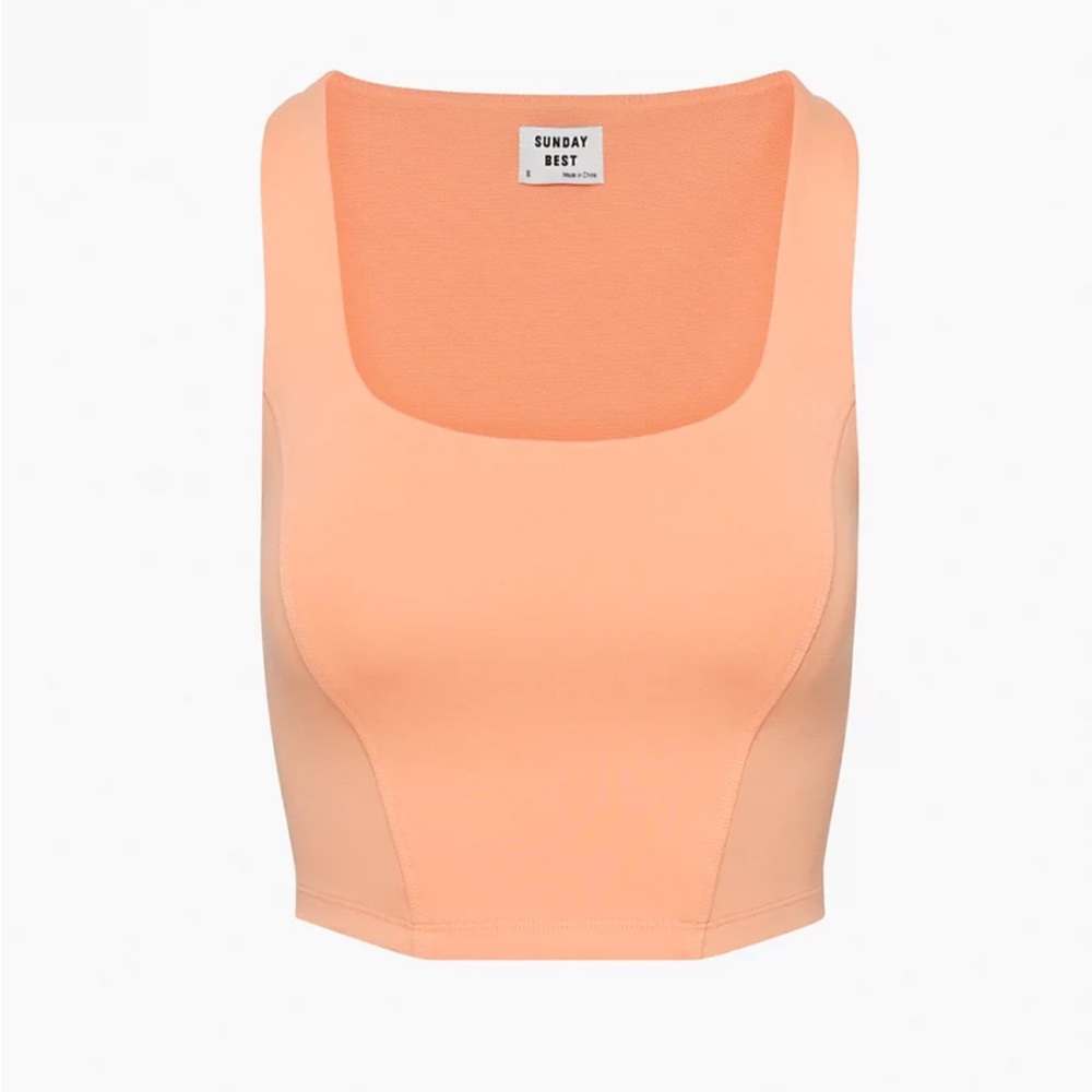 Aritzia Sunday Best Corset Cropped Tank Top NWT